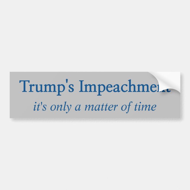 Trump's Impeachment Bildekal (Framsidan)