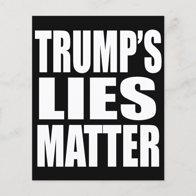 "TRUMP'S LIGGER FATER" FLYERS (Framsidan)