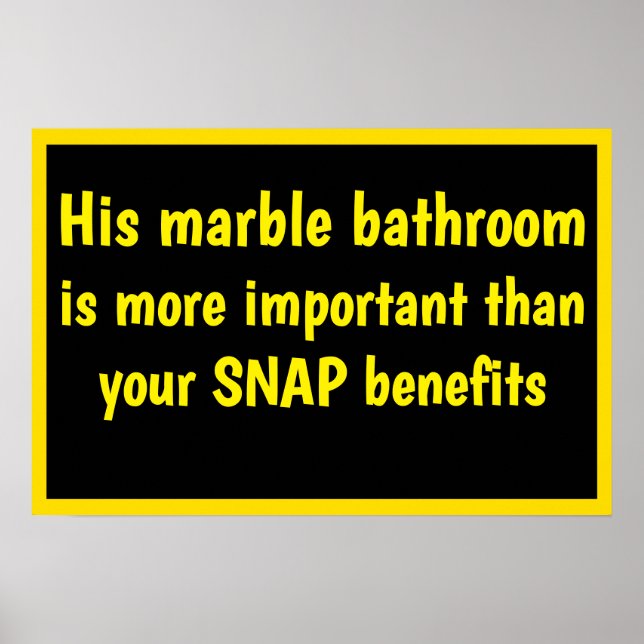 Trumps Marble Bathroom Poster (Framsidan)