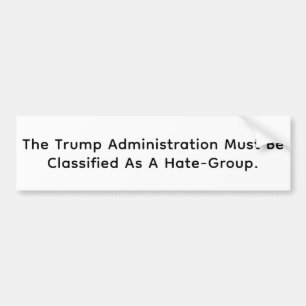 Trumps politiska hatgrupp Hankamer Artjunkhaus Bildekal