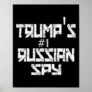 Trumps ryska spion rolig konservativ Trump Poster