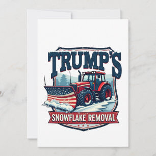 Trumps snöflinga borttagningsservice invigningsdag inbjudningar