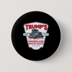 Trumps snöflingborttagningsservice Rolig Trump 202 Knapp