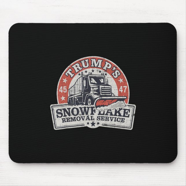 Trumps snöflingborttagningsservice Rollig Trump  Musmatta (Framsidan)