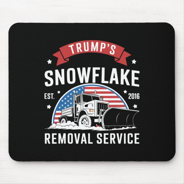 Trumps snöflingborttagningstjänst julversion musmatta (Framsidan)