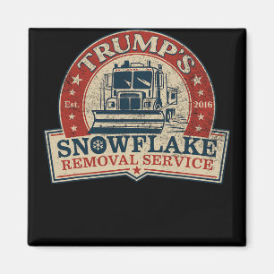 Trumps snöflingborttagningstjänst Rolig Donald Tru Magnet