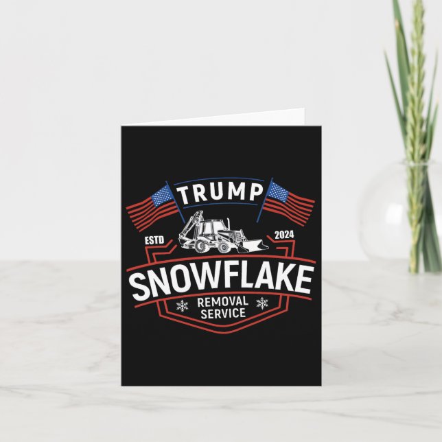 Trumps snöflingstjänst President Trump  Kort (Framsida)