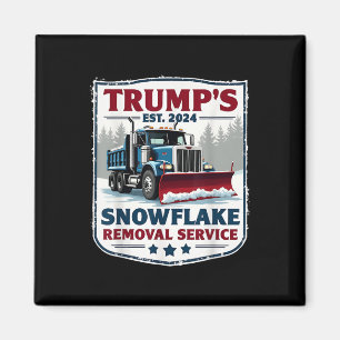 Trumps Snowflake-borttagningstjänst - lustigt trum Magnet
