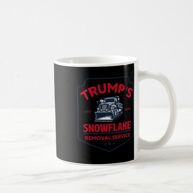 Trump's Snowflake Removal Service Funny Trump 2024 Kaffemugg (Höger)