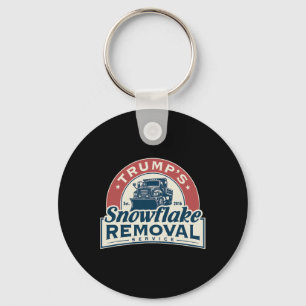 Trump's Snowflake Removal Service Funny Trump 2024 Nyckelring