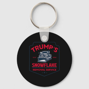 Trump's Snowflake Removal Service Funny Trump 2024 Nyckelring