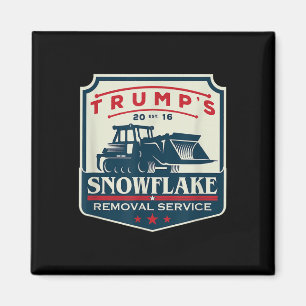 Trumps Snowflake Rmoval Service Funny Donald Trump Magnet