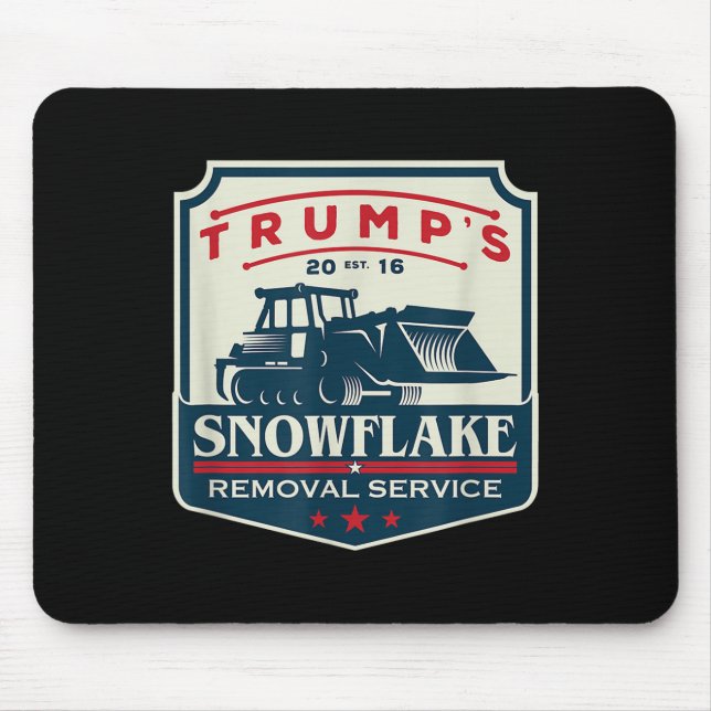 Trumps Snowflake Rmoval Service Funny Donald Trump Musmatta (Framsidan)