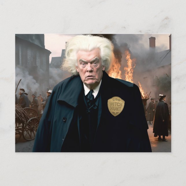 Trump's Witch Hunt Vykort (Framsida)