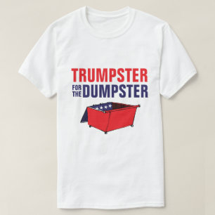 Trumpster för avfallscontainern t shirt