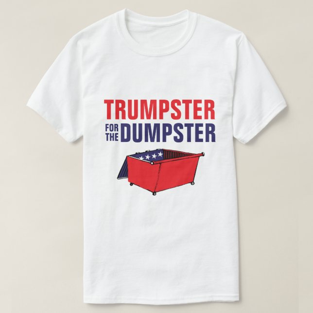 Trumpster för avfallscontainern t shirt (Design framsida)