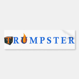 Trumpster Sticker for Dumpsters—White Bildekal