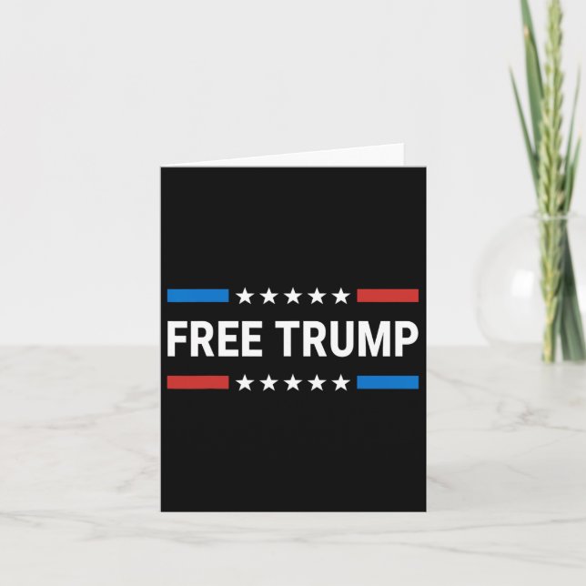 Trumpsumma för gratis Donald Trump Republican Supp Kort (Framsida)