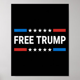 Trumpsumma för gratis Donald Trump Republican Supp Poster