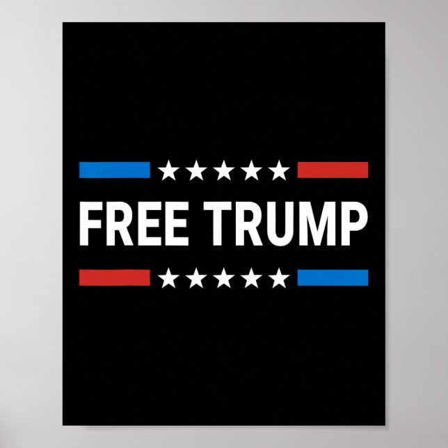 Trumpsumma för gratis Donald Trump Republican Supp Poster (Framsidan)