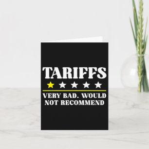 Trumptariff US skulle inte rekommendera taxor som Kort