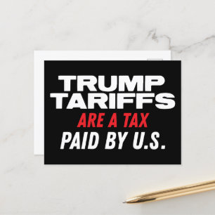 Trumptaxor är skatter som Betalats av US Red Vykort