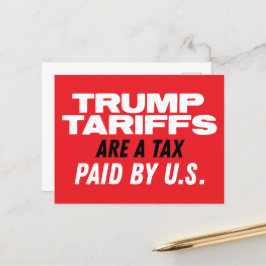 Trumptaxor är skatter som Betalats av US Red Vykort