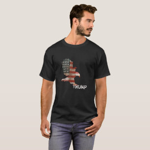Trumptext för amerikanska Flagga Örn T Shirt
