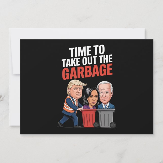 Trumptid för att ta sig ut från Sopor Inbjudningar (Framsida)