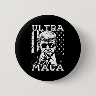 Trumptrender för Ultra MAGA Roligt Anti Biden US F Knapp