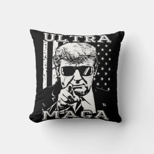 Trumptrender för Ultra MAGA Roligt Anti Biden US F Kudde