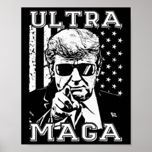 Trumptrender för Ultra MAGA Roligt Anti Biden US F Poster
