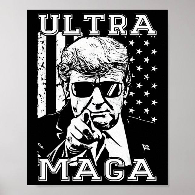 Trumptrender för Ultra MAGA Roligt Anti Biden US F Poster (Framsidan)