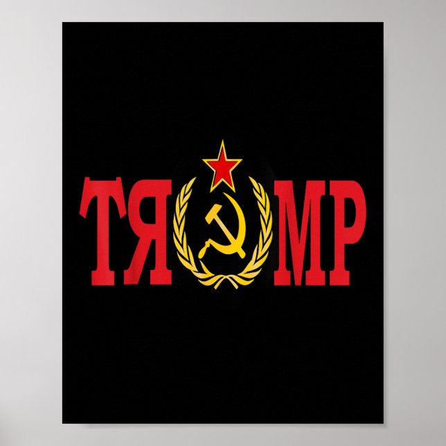 Trumptrumptrumptrump för ryska trumpimplicit Trump Poster (Framsidan)