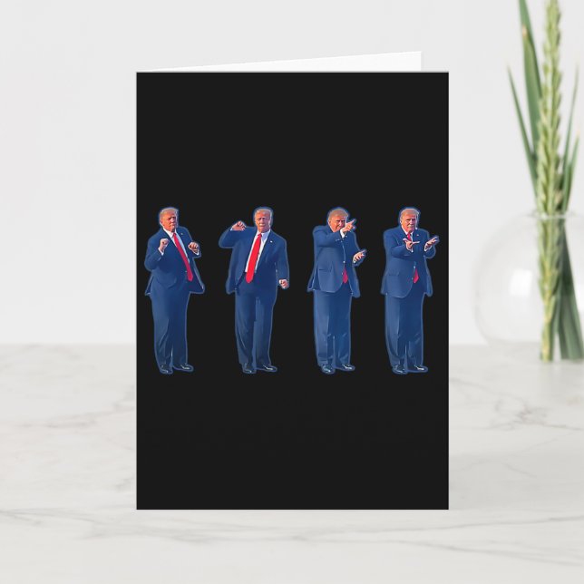 Trumpty-dansen Trump dansar 4 juli  Kort (Framsida)