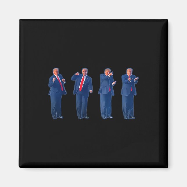 Trumpty-dansen Trump dansar 4 juli  Magnet (Framsidan)