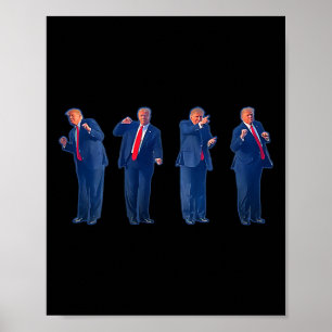 Trumpty-dansen Trump dansar 4 juli Poster
