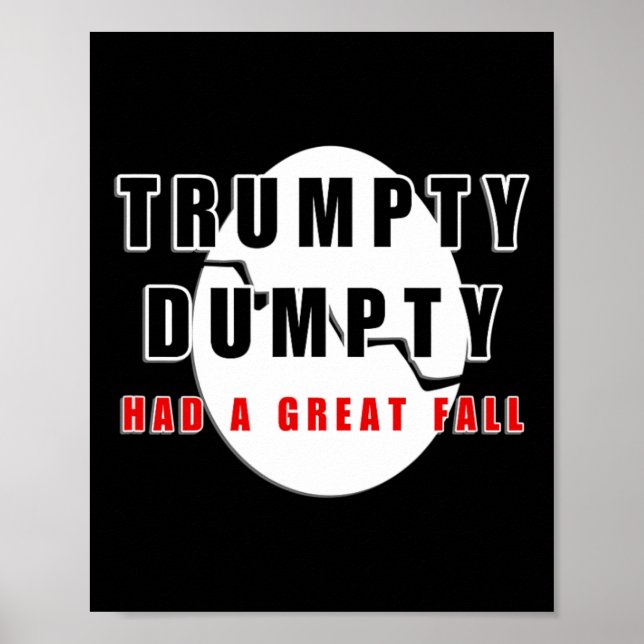Trumpty Dumpty hade en Underbar fallande krackad ä Poster (Framsidan)