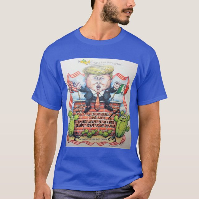 TRUMPTY DUMPTY SAT PÅ EN VÄGG T SHIRT (Framsida)