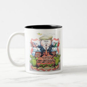 TRUMPTY DUMPTY SAT PÅ EN VÄGG Två-Tonad MUGG