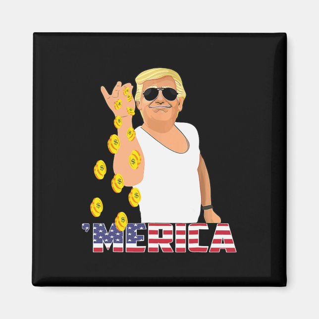 Trumputfall 2024 USA:s valpresident Donald T Magnet (Framsidan)