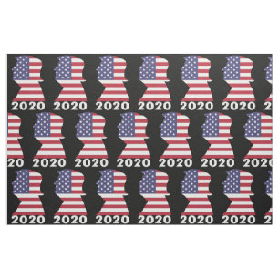 Trumpval 2020 Mönster Tyg