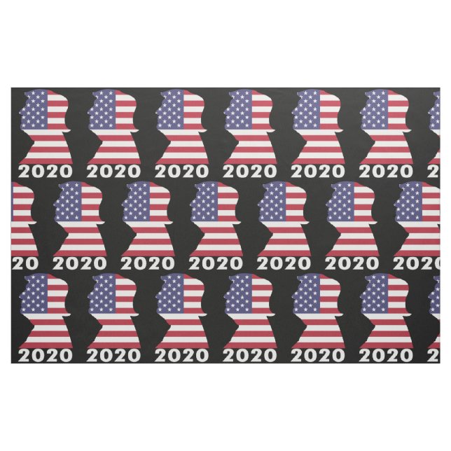 Trumpval 2020 Mönster Tyg (Fat Quarter)