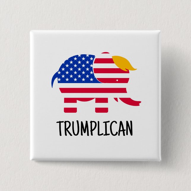 Trumpval 2024 Novelty Gift-knapp i Kampanj Knapp (Framsida)