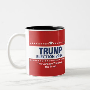 Trumpval 2024 Sopor tog ut Sopor Två-Tonad Mugg