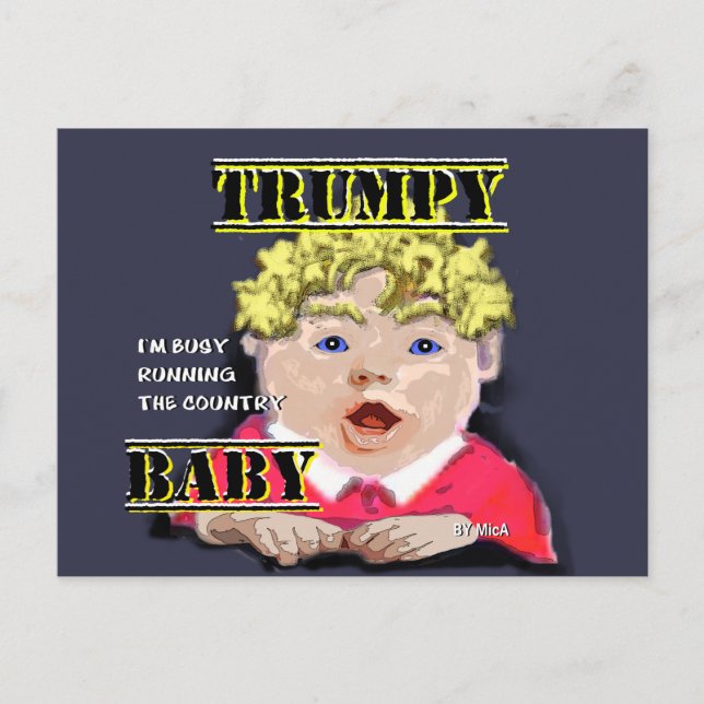 Trumpy Baby vykort (Framsida)