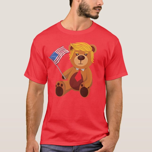 Trumpy Bear Trump 24 Valets president Trump 2024 T Shirt (Framsida)