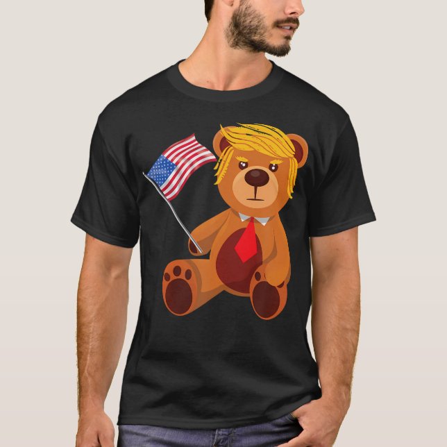 Trumpy Bear Trump 24 Valets president Trump 2024 T Shirt (Framsida)