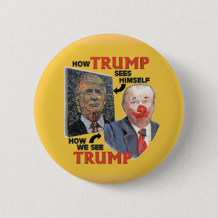 Trumpy clownen knapp