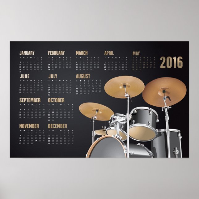 Trumset 2016 Kalender Poster (Framsidan)